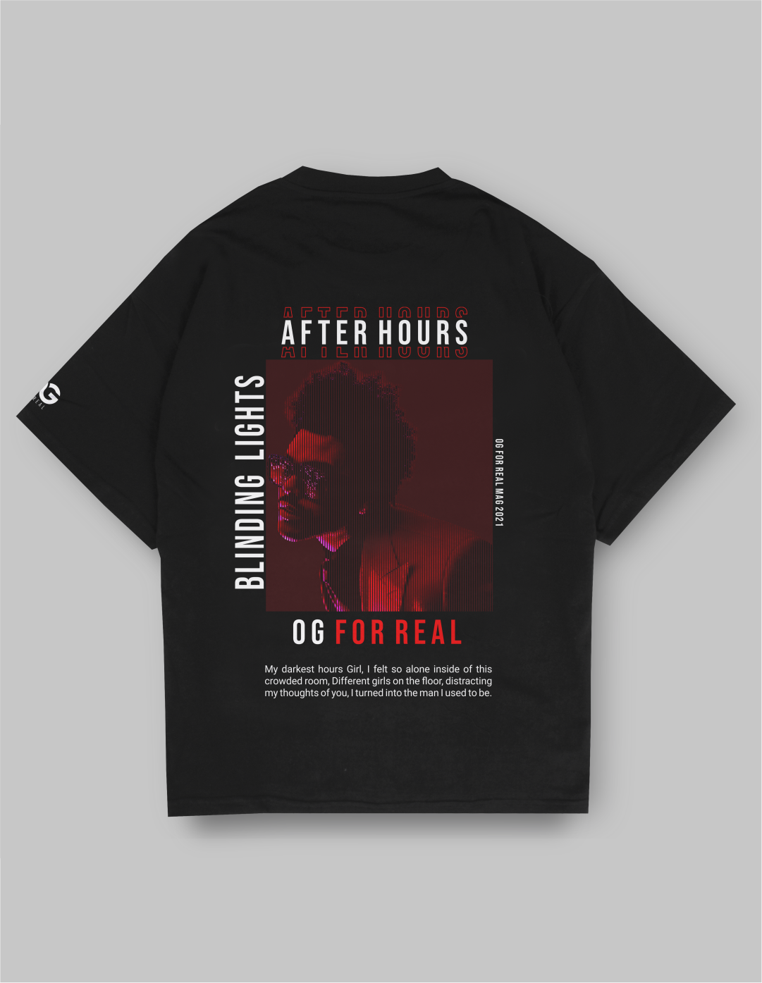 Street, Weeknd Oversized T-Shirt back